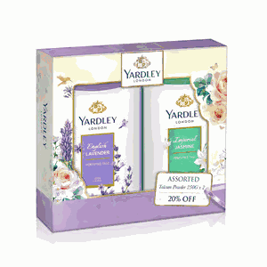 ياردلي لندن بودرة تلك معطرة متنوعة 250 مل 2x