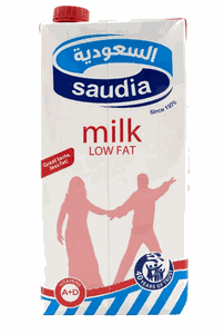 السعودية حليب مبستر قليل الدسم 1 لتر