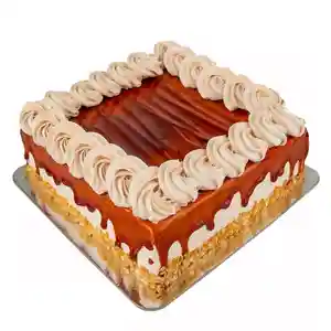 كعكة الكراميل وسط 1.1 كجم قطعة واحدة