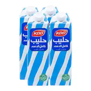 حليب كامل الدسم طويل الأمد خالي من اللاكتوز من كي دي دي 1 لتر