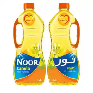 زيت نور كانولا عبوة اقتصادية 2 × 1.5 لتر