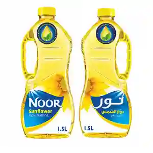 نور زيت دوار الشمس 2 × 1.5 لتر